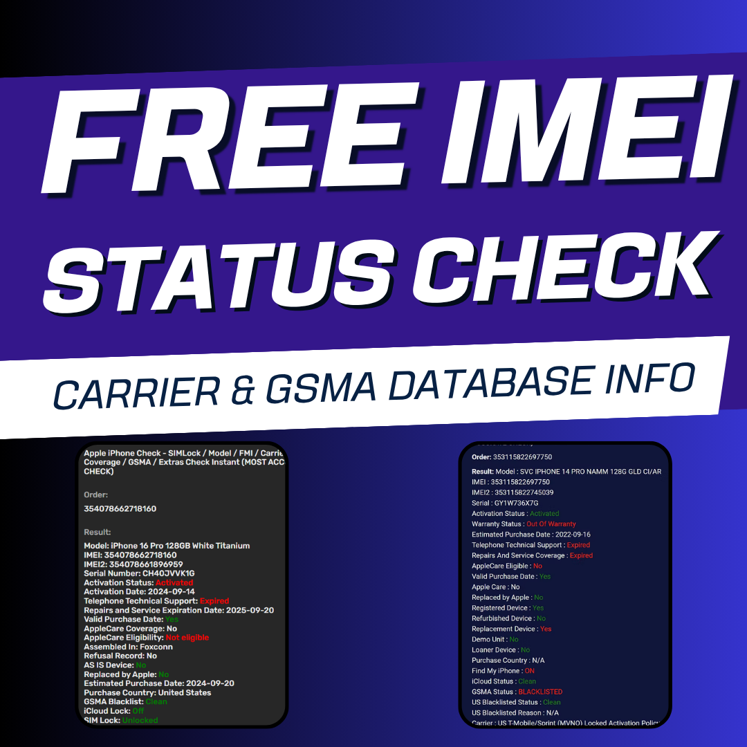 Free IMEI Certified Status Check