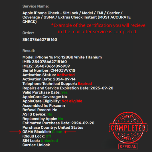 Tmo IMEI Cleaning - Blocked for Not Delivered